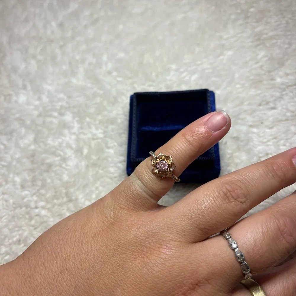 NEW Pink Rose Ring